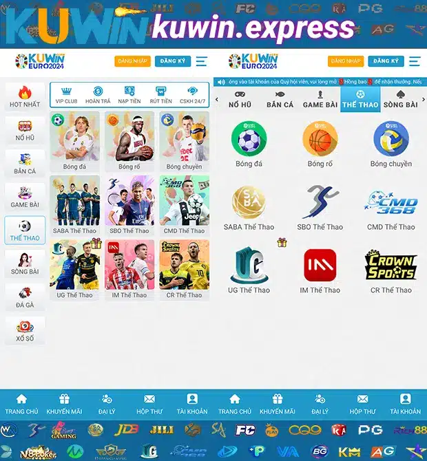 Cá Cược Thể Thao Tại KUWIN